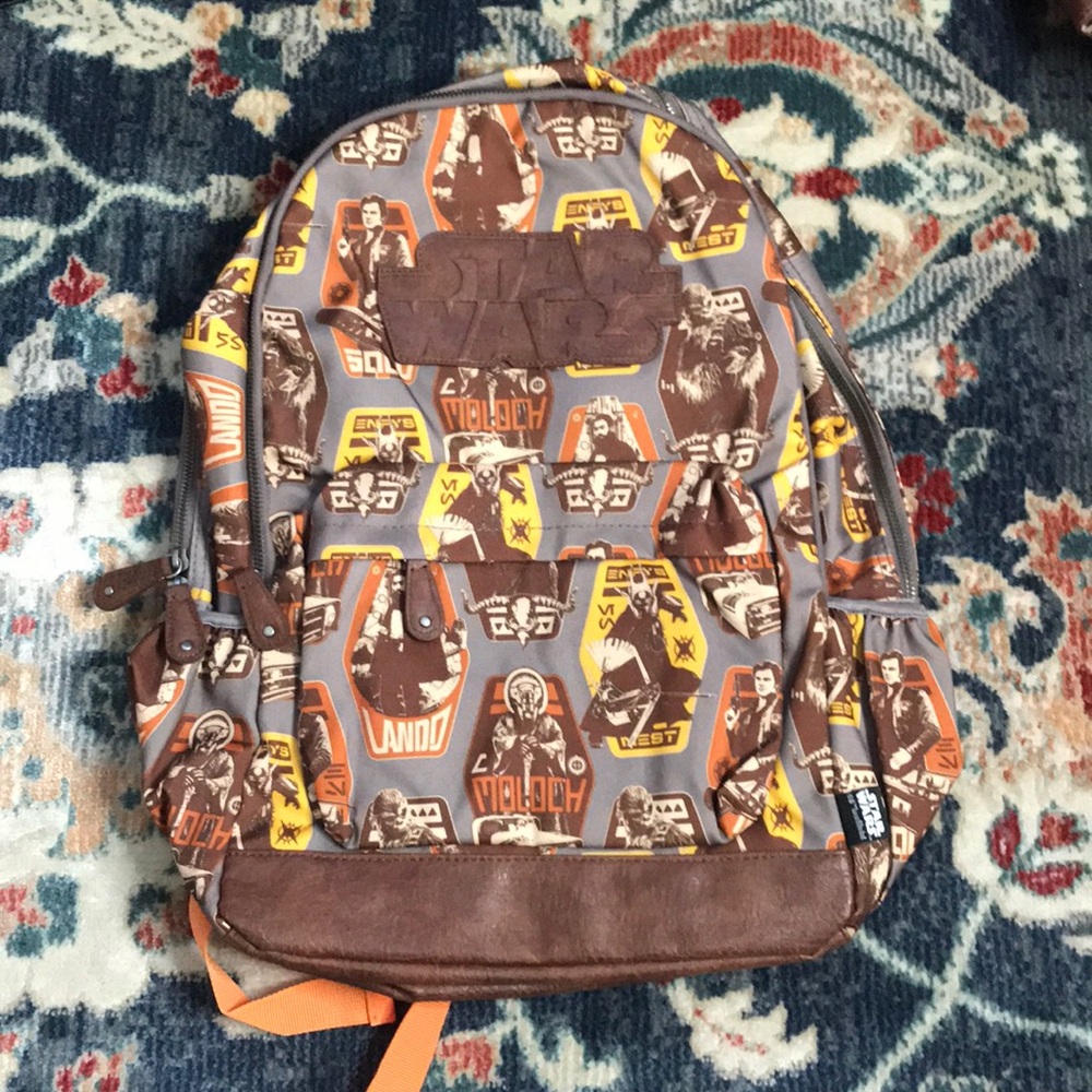 Star Wars Solo Faux Leather Accent Backpack